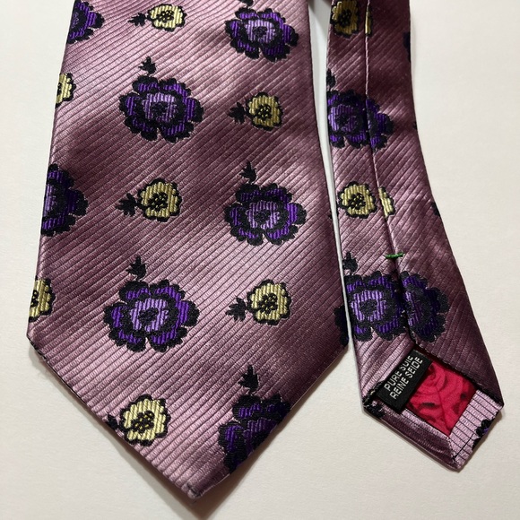 Paul Smith Lavender Purple Floral Tie - England